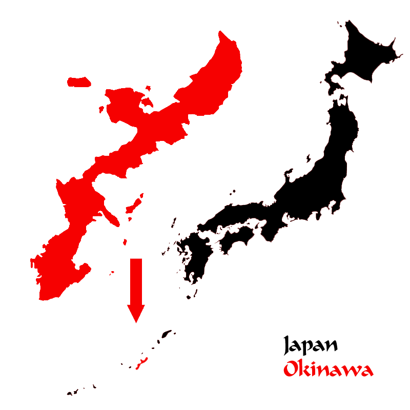 Okinaxa, Japan - Map